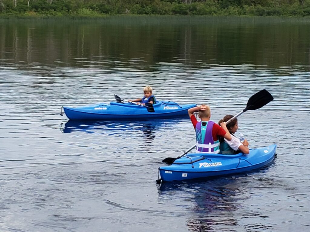 kids kayaking