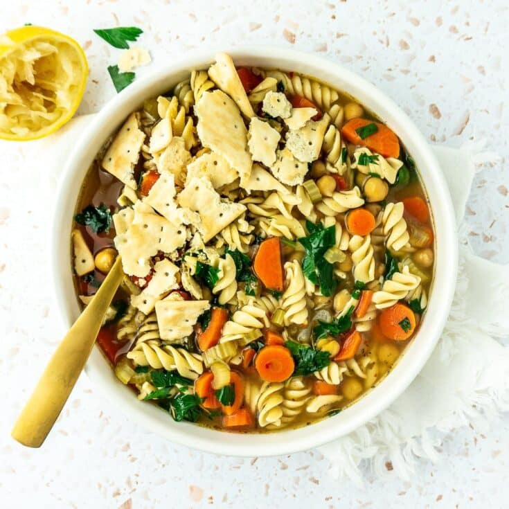 Image for Vegan Slow Cooker Chickpea Noodle Soup