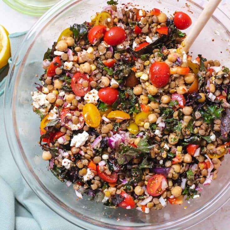 Image for Vegetarian Lentil Salad with Honey Mustard Vinaigrette